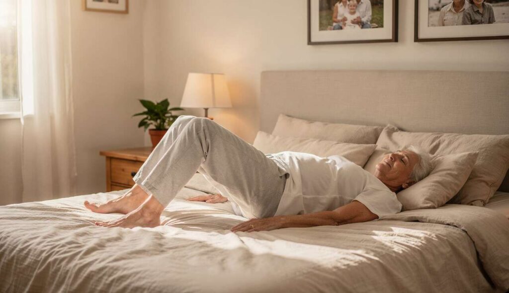 4 ćwiczenia w łóżku, które wzmocnią core skuteczniej niż plank po 60-tce