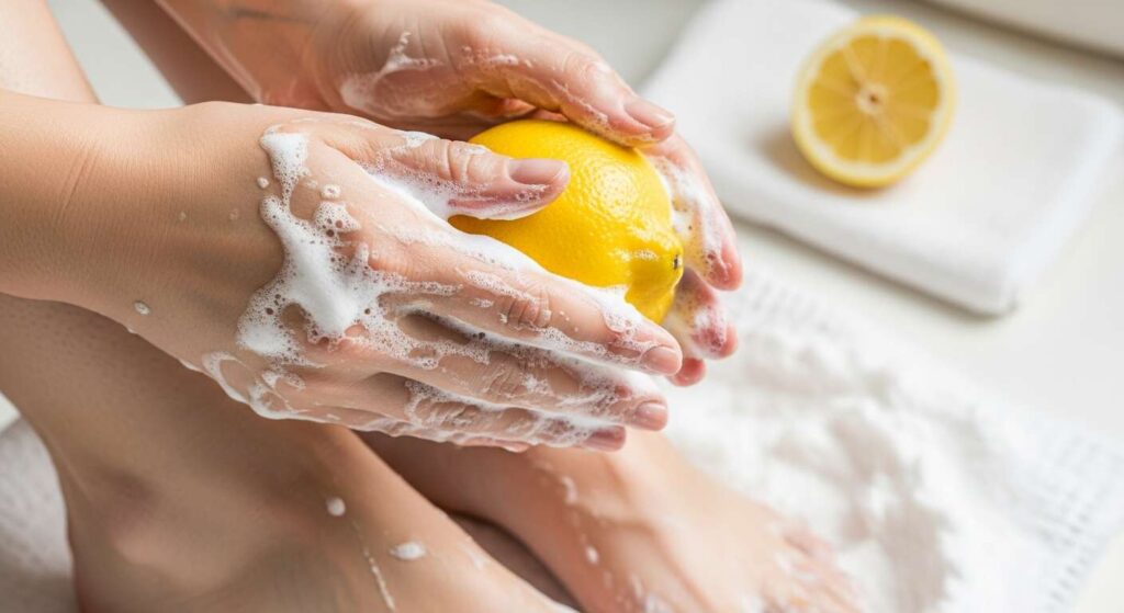 Mycie stóp cytryną i sodą oczyszczoną: dlaczego jest to wskazane i kiedy najlepiej to wykonywać.
