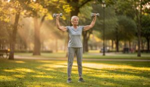 4 ćwiczenia na stojąco, które wzmocnią mięśnie górnej partii skuteczniej niż ciężary po 50-tce